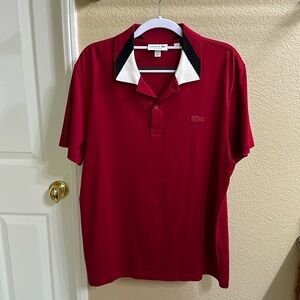 Lacoste polo, size L